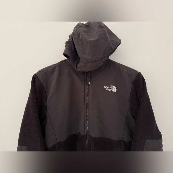 The North Face Girl's Hooded Denali Fleece Jacket | Size Large - Picture 2 of 6